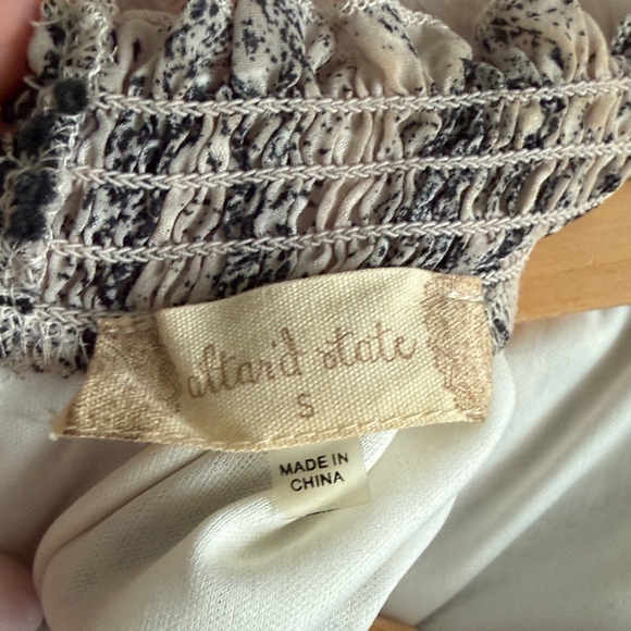 Altar'd State Neutral Snakeskin-Style Ruffled Dress - Picture 2 of 3